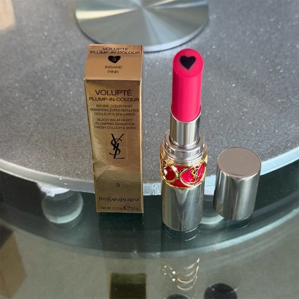 Yves Saint Laurent Volupte Plump-In-Colour Lip Balm #3 Insane Pink BNIB